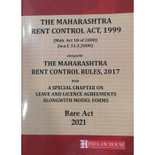 Hind Law House's The Maharashtra Rent Control Act, 1999 & Rules, 2017 Bare Act